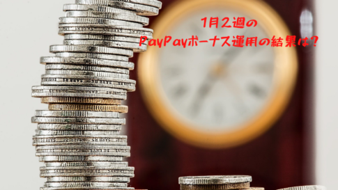 1月2週のPayPayボーナス運用の結果は？